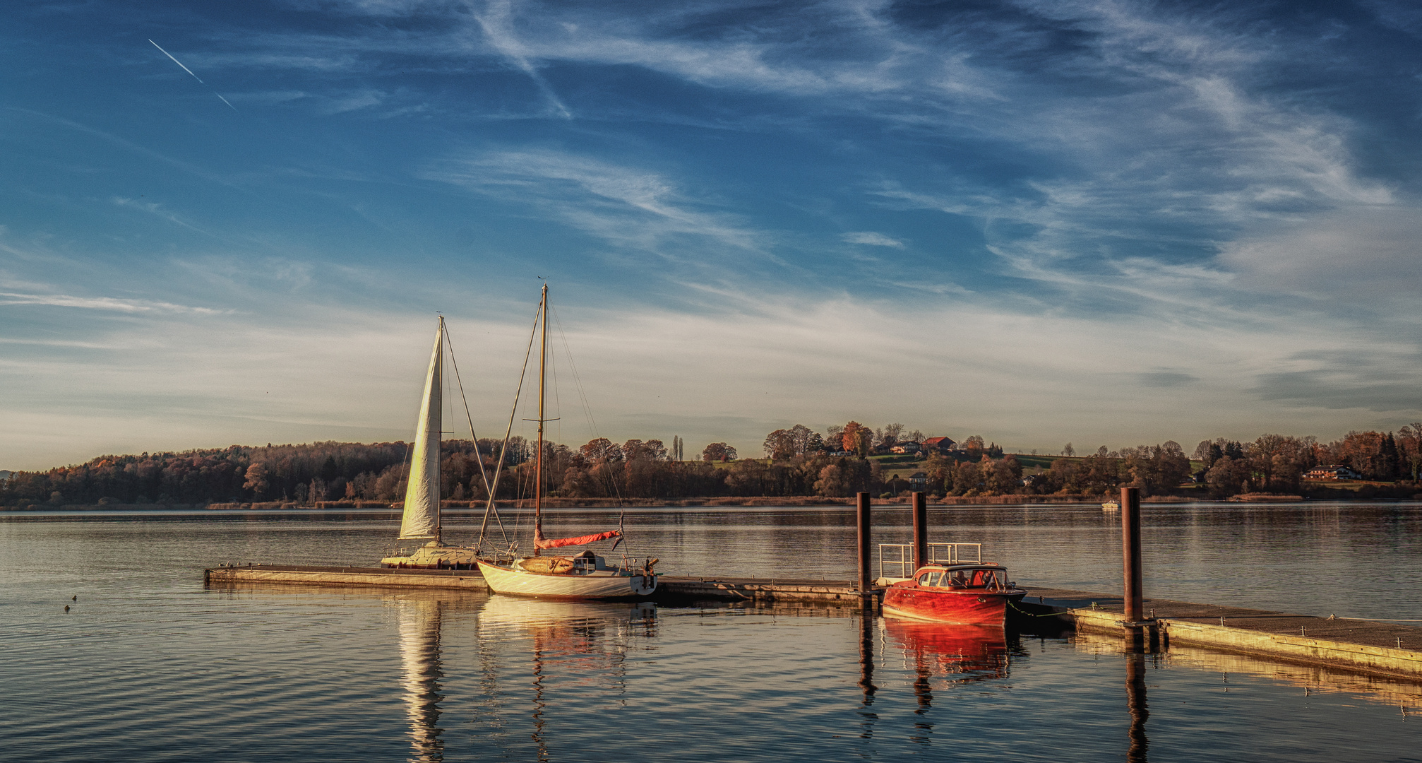 Herbstabend am Chiemsee