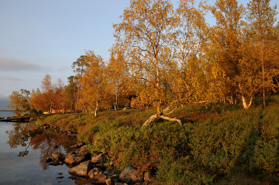 Herbstabend am Inarisee in Finnland 09/09 (2)