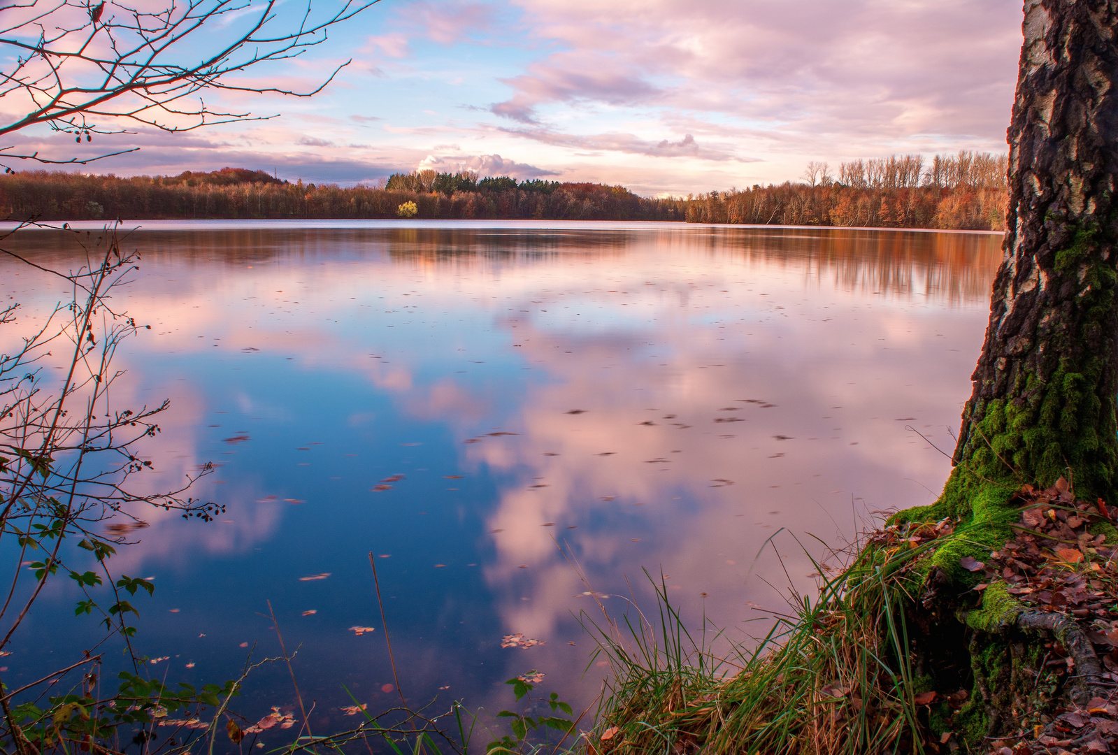 Herbstabend am Köttinger See