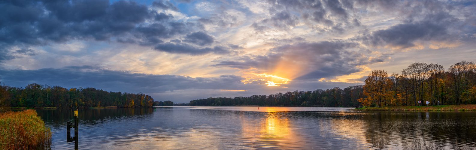 Herbstabend am Lehnitzsee Oranienburg; Oberhavel