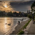 Herbstabend am Rhein