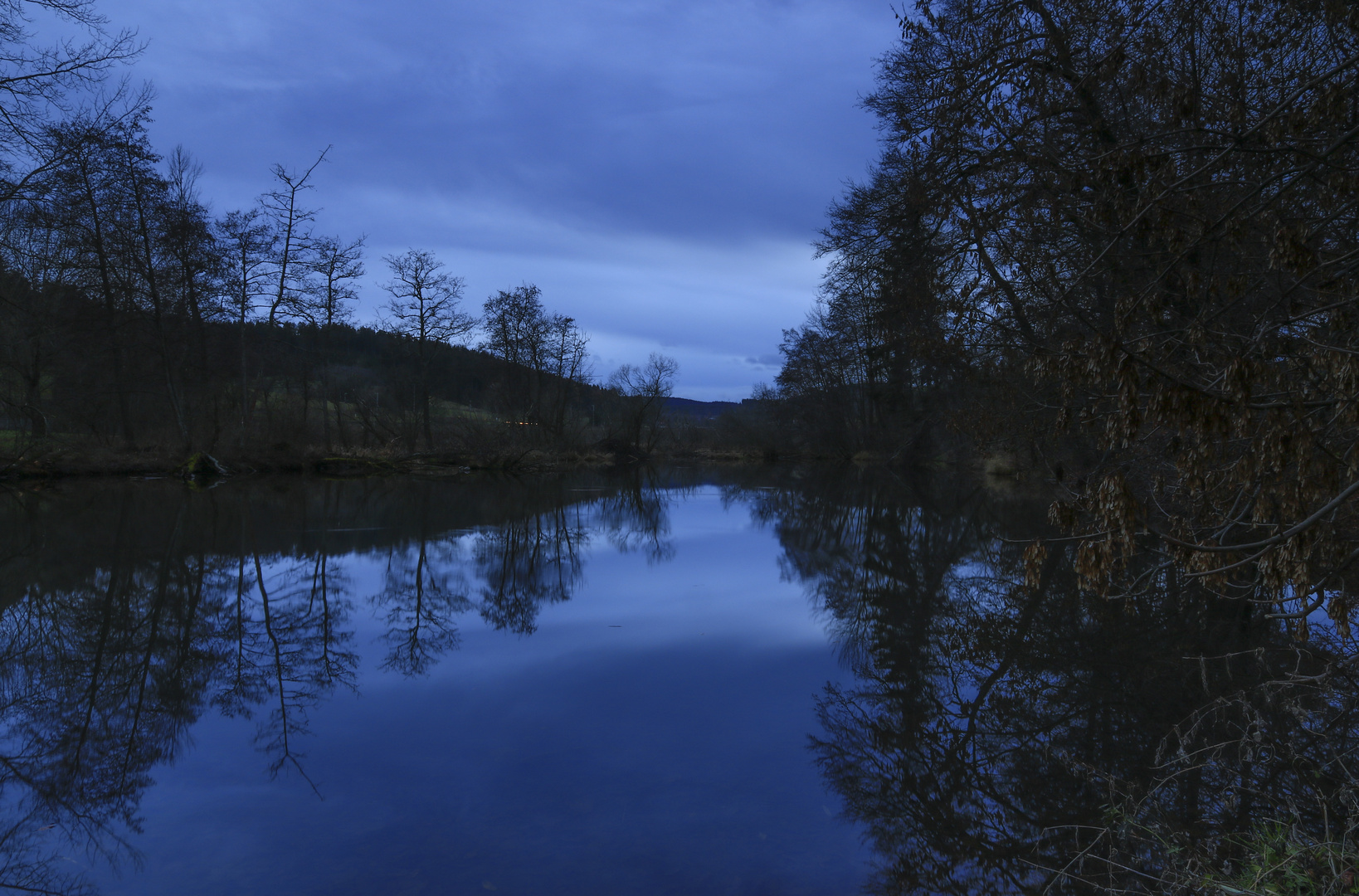 Herbstabend am See