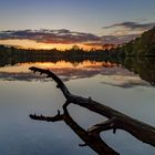 Herbstabend am See