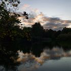 Herbstabend am See