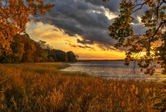 Herbstabend am Tollensesee