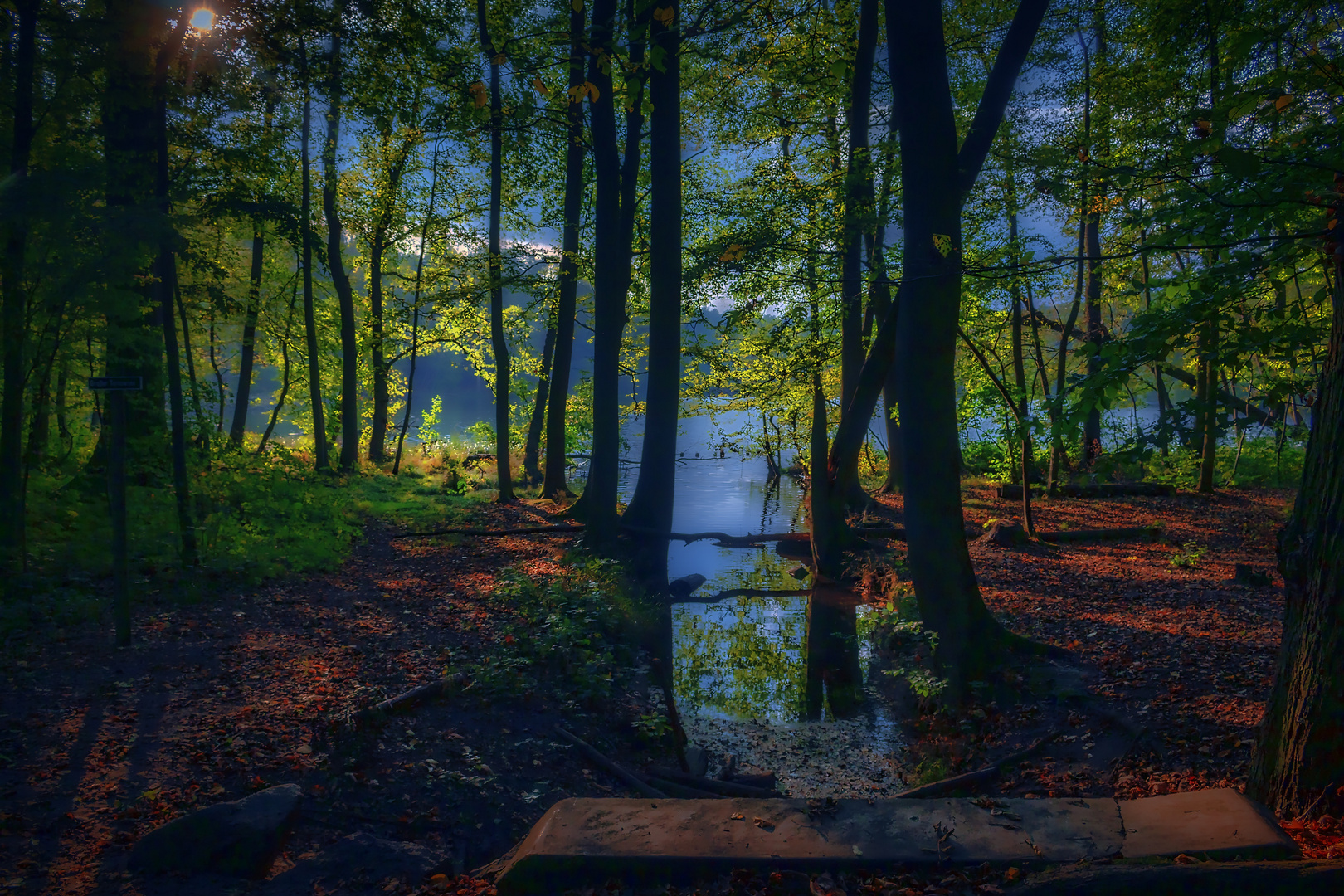 Herbstabend am Tornowsee