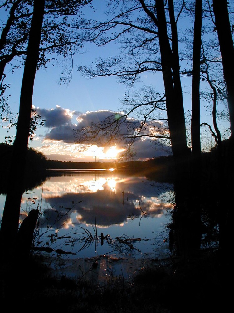 Herbstabend am Wandlitzsee