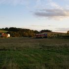 Herbstabend an der Burgwaldbahn