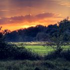 Herbstabend auf dem Feld