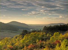 Herbstabend im Drei-Gleichen-Gebiet - Detailansicht