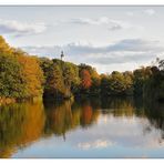 Herbstabend im Park