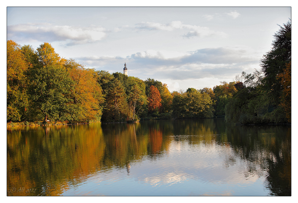 Herbstabend im Park