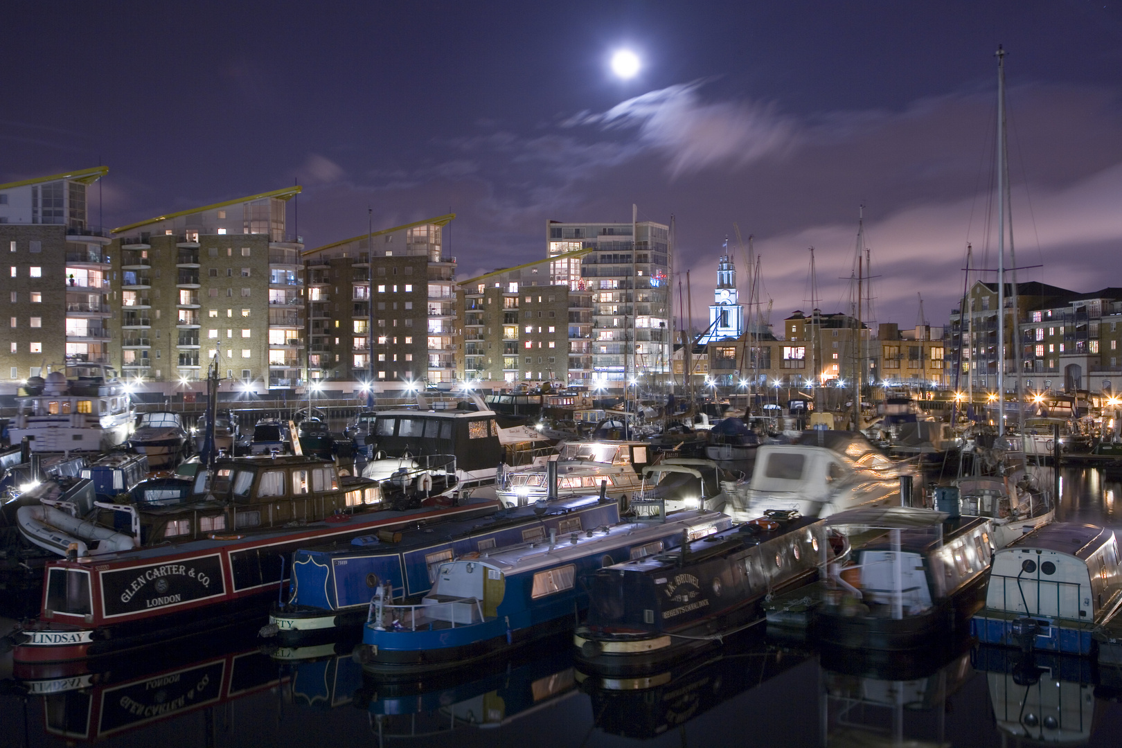 Herbstabend in den Docklands