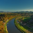 Herbstabend über der Elbe