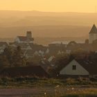 Herbstabendlicht über Leonberg am 27.9.2018