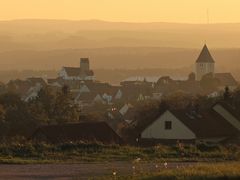 Herbstabendlicht über Leonberg am 27.9.2018