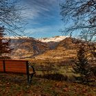 Herbstbank Blick auf Schobergruppe