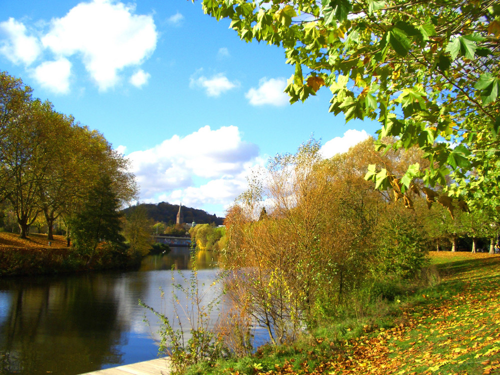 Herbstbeginn am Staden in Saarbrücken