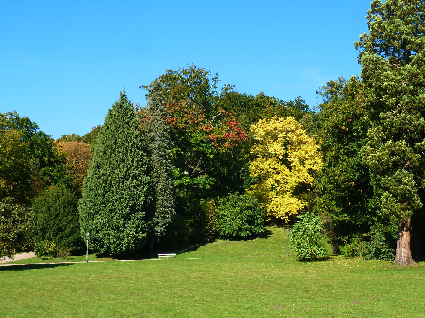 Herbstbeginn im Altensteiner Landschaftspark bei Bad Liebenstein