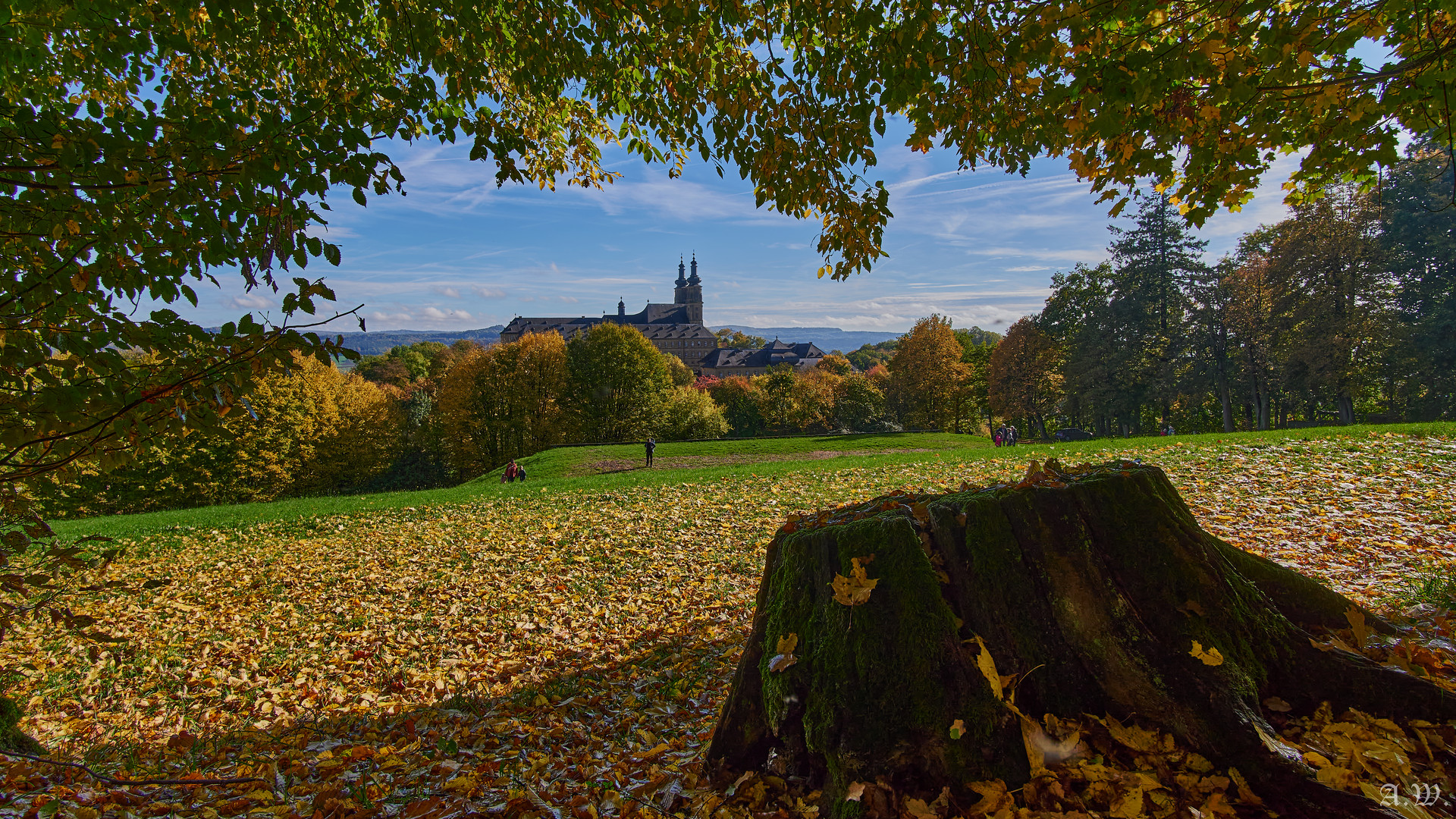 Herbstblick auf Kloster Banz