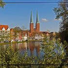 Herbstblick über Obertrave Lübeck