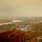 Herbstblick vom Drachenfels.