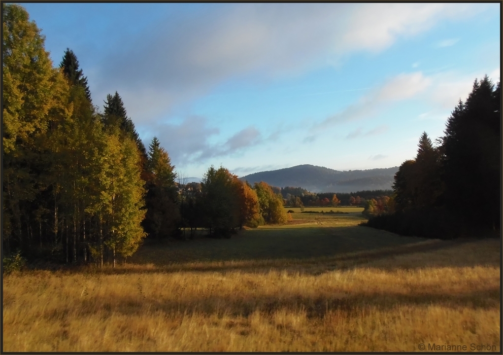 Herbstblick zum Böhmerwald