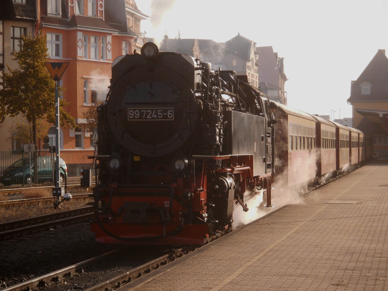 Herbstdampf im Harz. Mit der 99 7245-6 nach Eisfelder Talmühle 1.