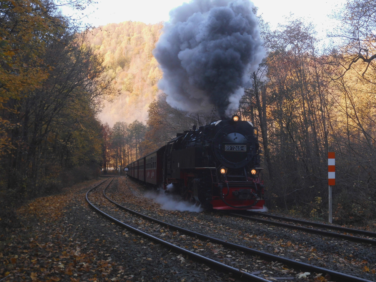 Herbstdampf im Harz. Mit der 99 7245-6 nach Eisfelder Talmühle 2.