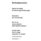 Herbstdepression BS 3 - 7