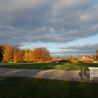 Herbstfärbung im Ludwigsluster Schlosspark hinterm Schloss