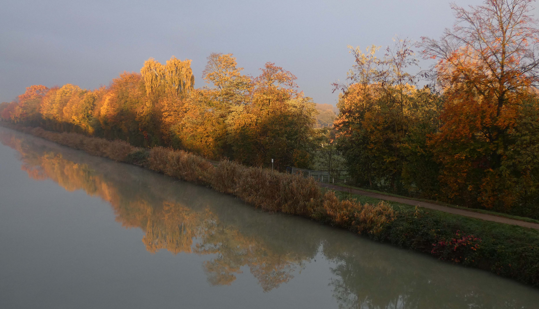 Herbstfarben am Datteln-Hamm-Kanal