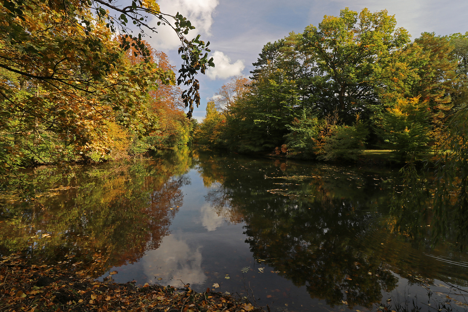 Herbstfarben am Fluss