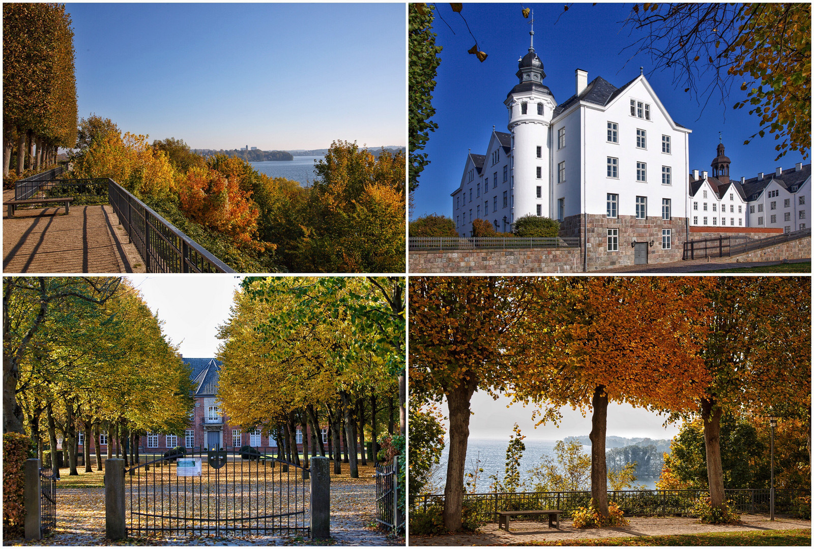 Herbstfarben beim Schloss Plön