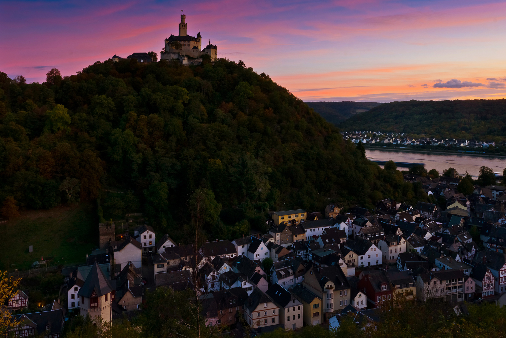 Herbstfarben, Braubach und die Marksburg