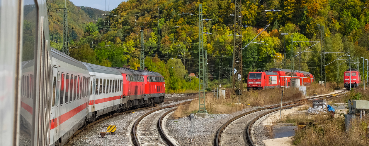 Herbstfarben im Hintergrund