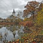 Herbstfarben im Novembergrau 