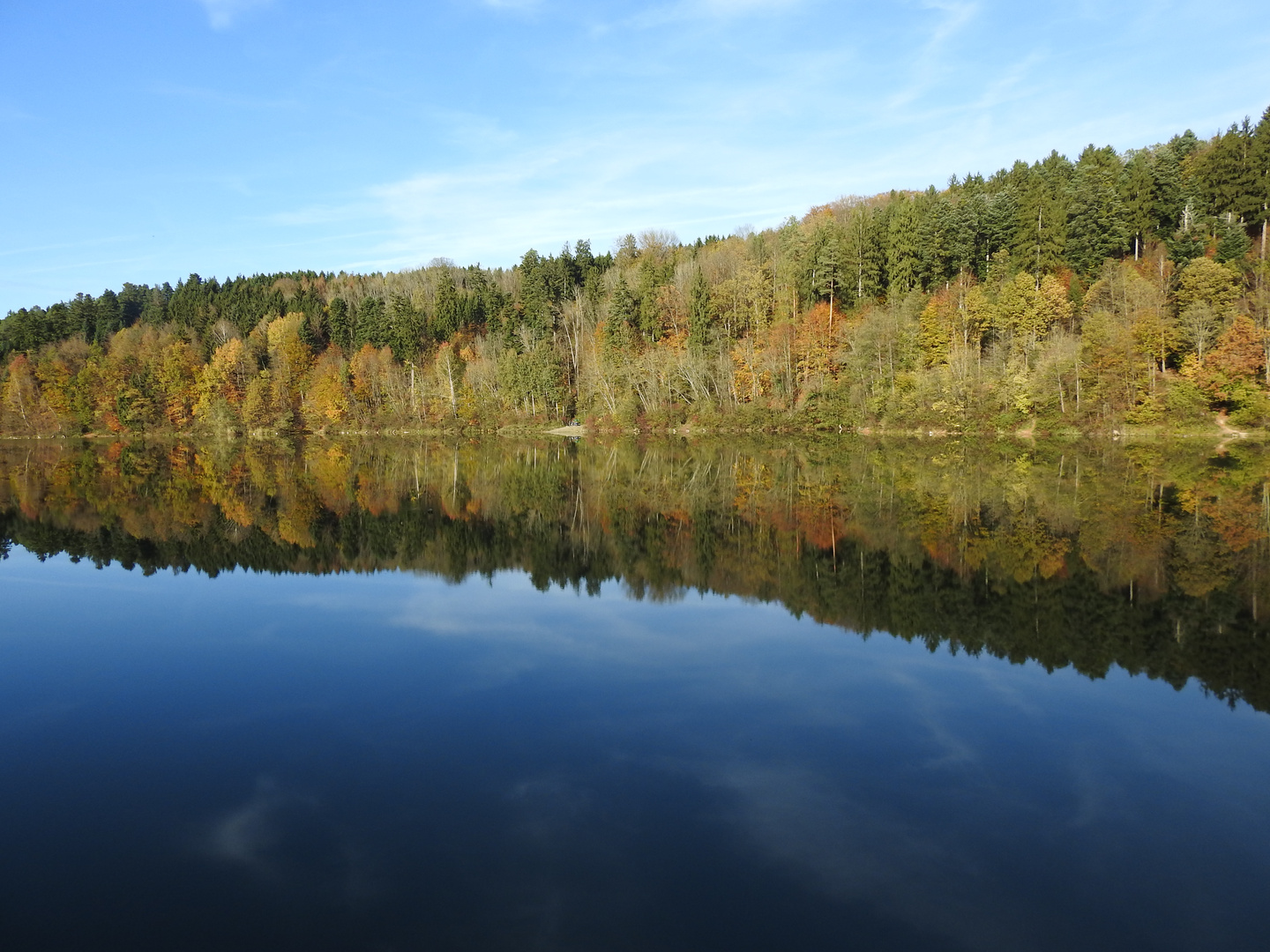 Herbstfarben im Spiegelbild