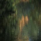 Herbstfarben tanzen auf dem Wasser