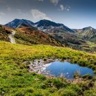 Herbstfarbene Berge