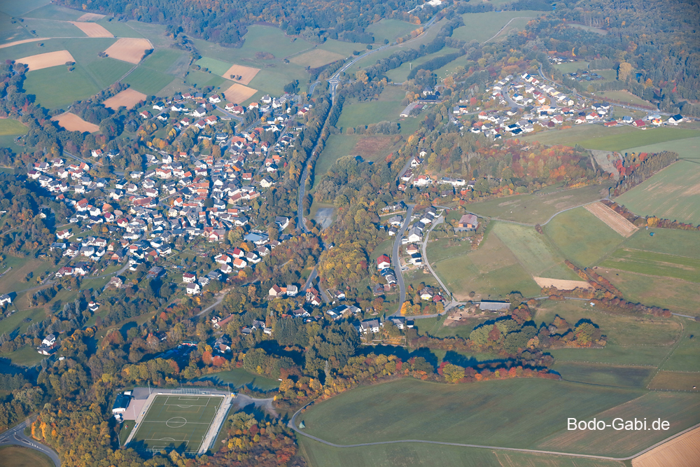 Herbstflug über Kraftsolms (Lahn-Dill Kreis)