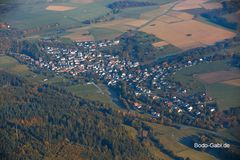 Herbstflug über Kröffelbach (Lahn-Dill-Kreis)