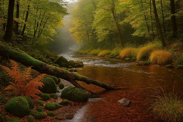 Herbstgeflüster am Fluss