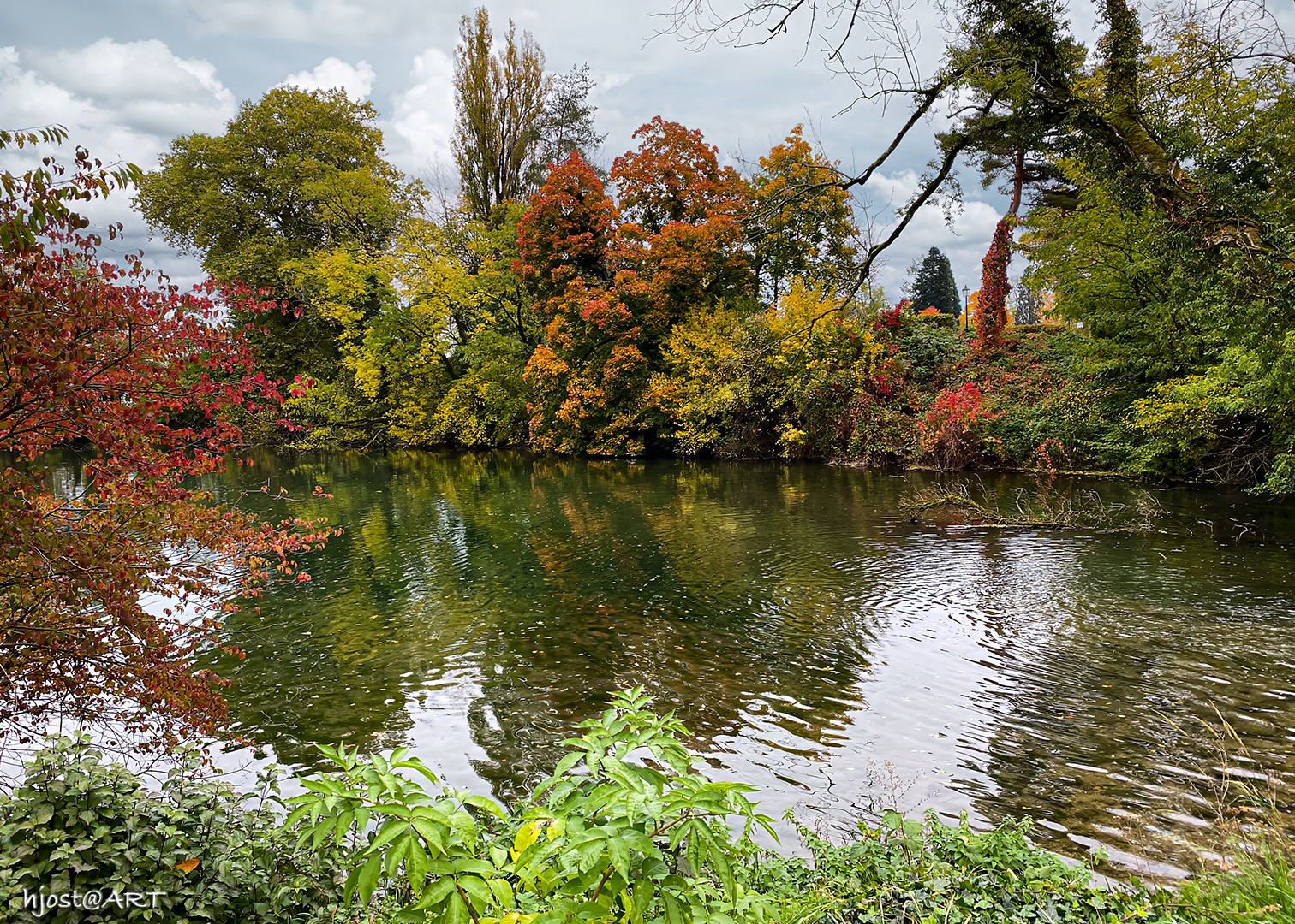 Herbstidylle am Teich