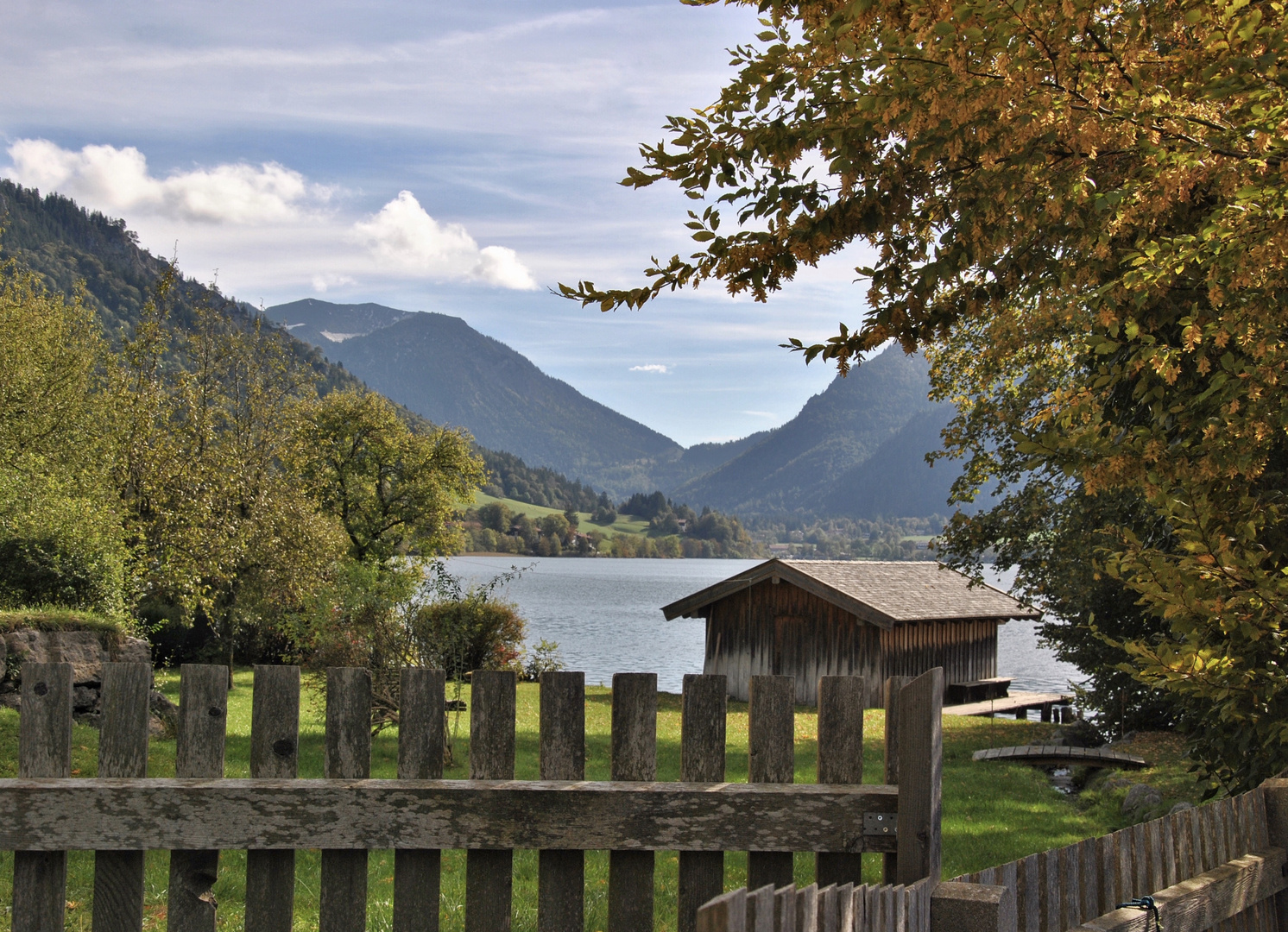 Herbstimpression  am Schliersee 