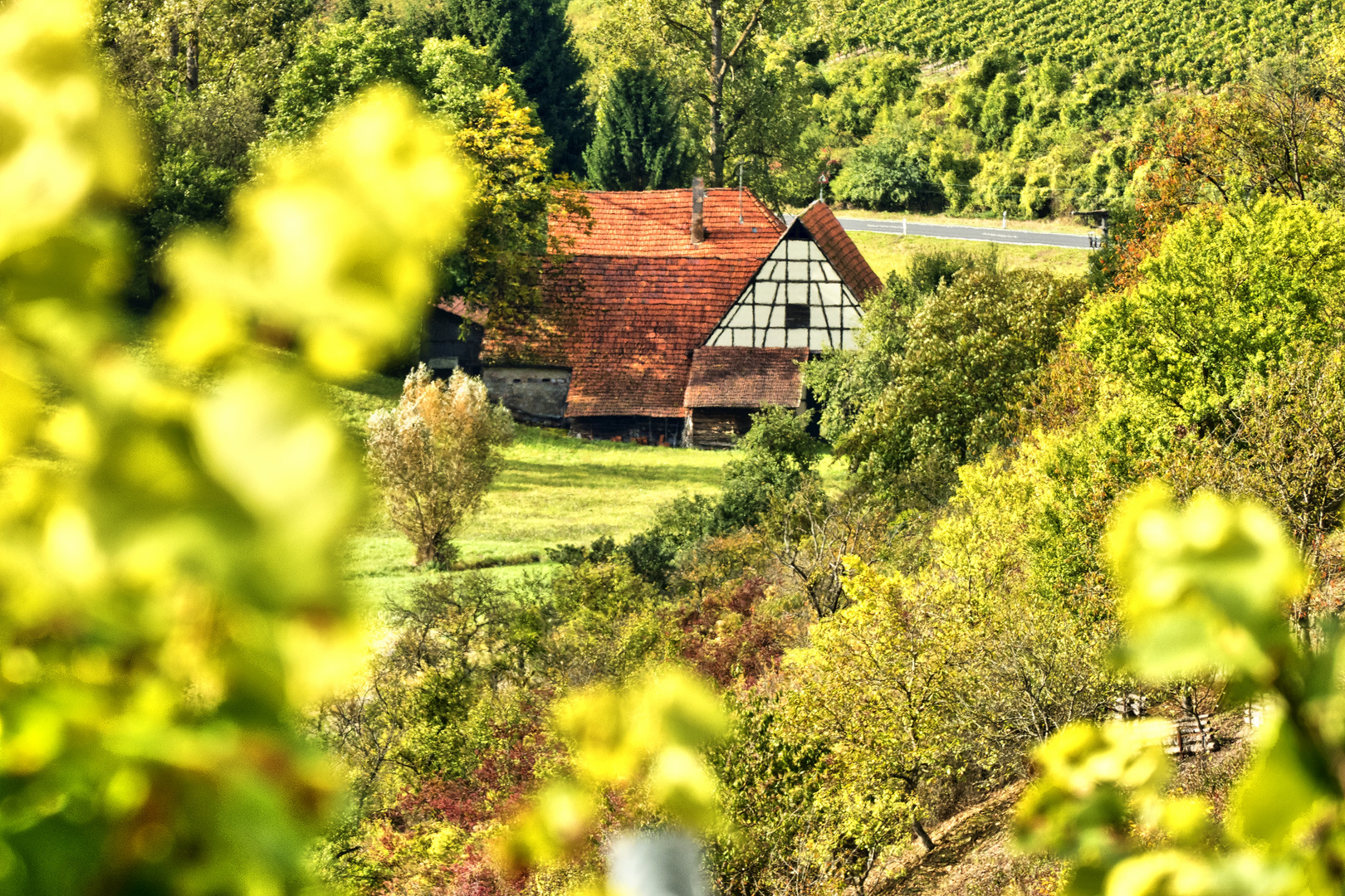 Herbstimpression aus dem Retztal, Unterfranken