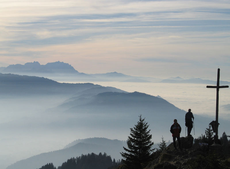 Herbstimpression vom Hochhäderich Blickrichtung Säntis