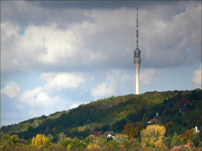 Herbstimpressionen - Fernsehturm Dresden