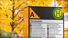 Herbstimpressionen Haltestelle Münsterplatz | Mainz 