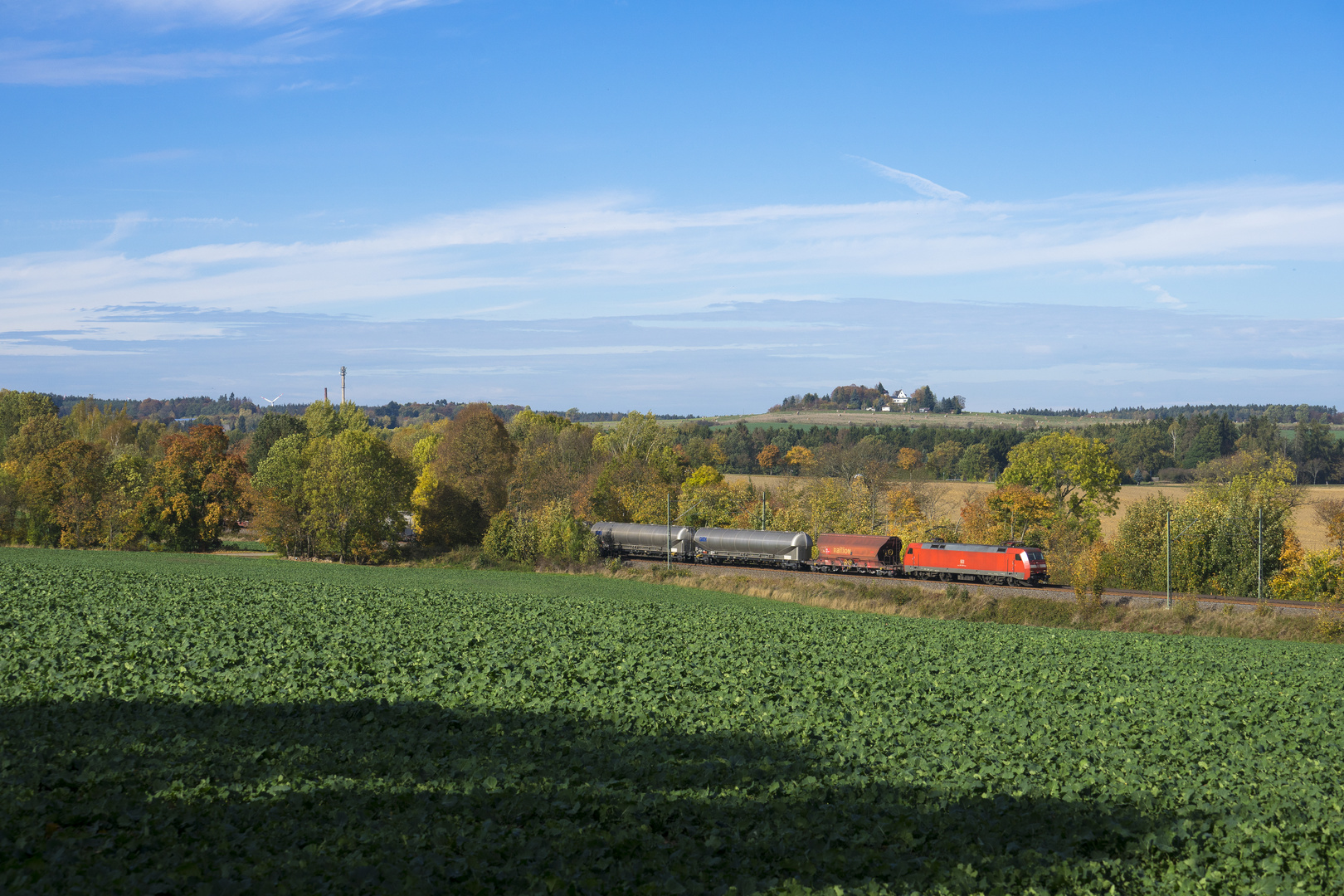 Herbstkulisse für DB Cargo